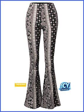 High Waisted Plus Size Flare Pants Stretchy Bell Bottom Leggings